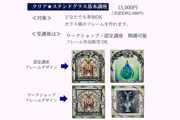 クリアステンドグラス基本講座の画像