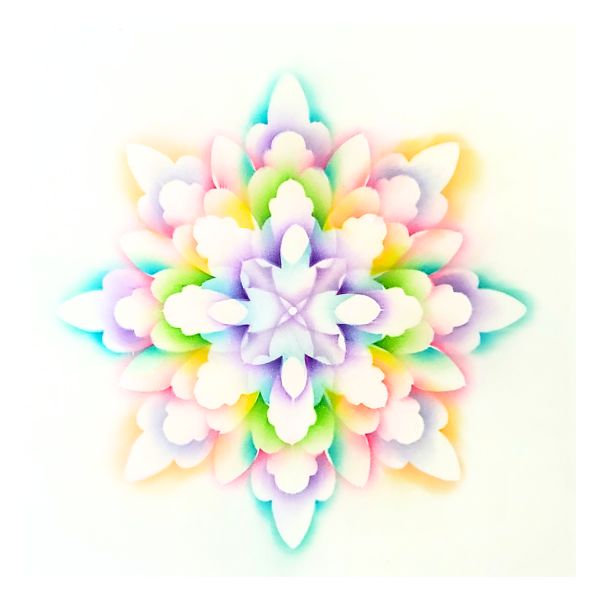 透花バリエにじいろのアート