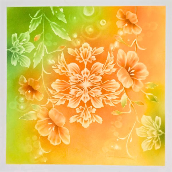 夏の花のアート