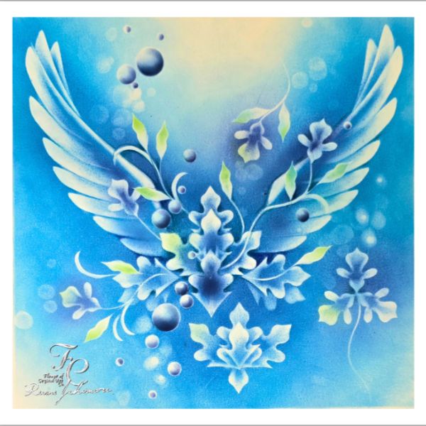 翼の花フロントのアート