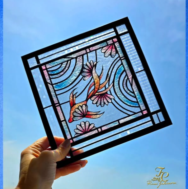 金魚のステンドグラス